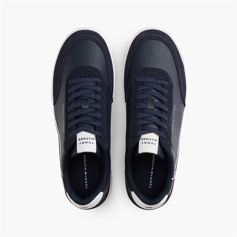 Tommy Hilfiger Mens Basket Core Trainers Desert Sky/Universal Grey - Image 4