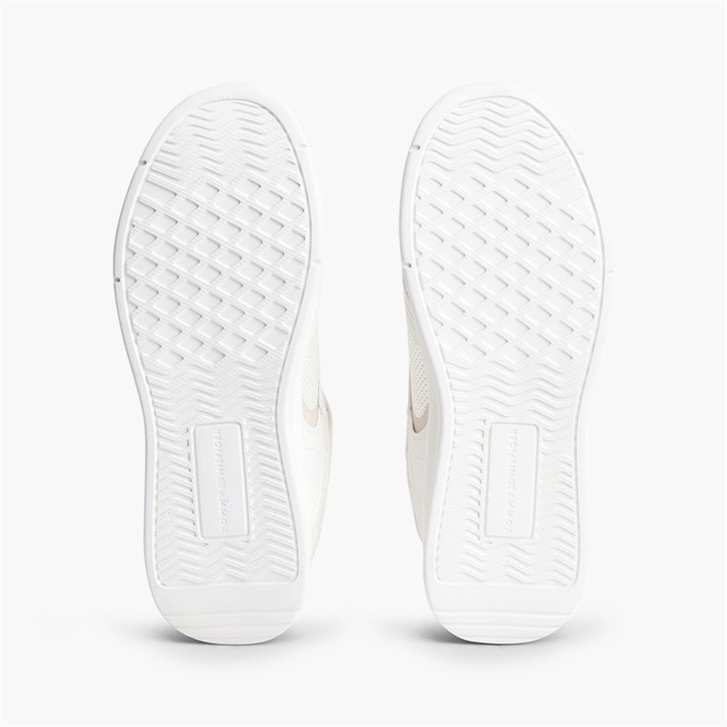 Tommy Hilfiger Mens Lightweight Runner Trainers Ecru - Image 2