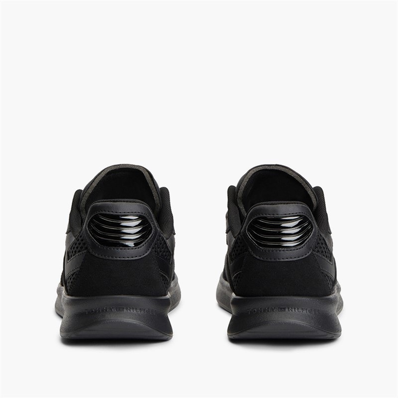 Tommy Hilfiger Mens Lightweight Runner Trainers Black - Image 3