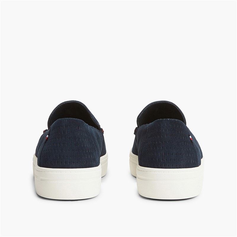 Tommy Hilfiger Mens Modern Light Suede Loafers Desert Sky - Image 3