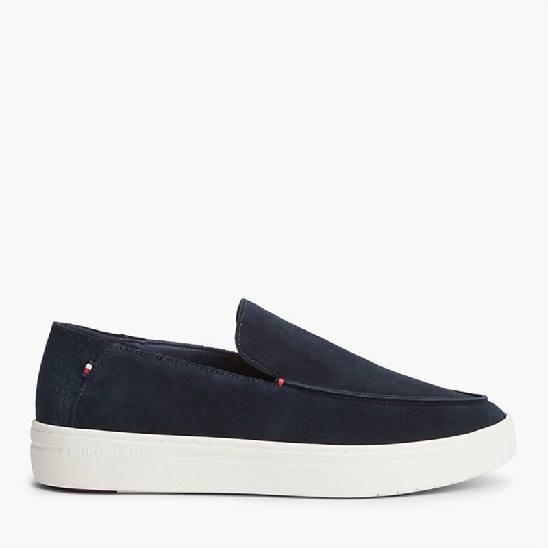 Tommy Hilfiger Mens Modern Light Suede Loafers Desert Sky - Image 5