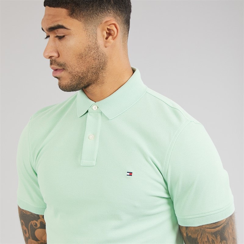 Tommy Hilfiger Mens 1985 Regular Polo Shirt Crushed Mint - Image 3