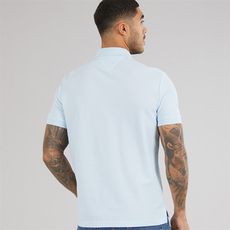 Tommy Hilfiger Mens TH Script Polo Shirt Keepsake Blue - Image 2