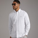 Tommy Hilfiger Mens Linen Blend Long Sleeve Shirt White