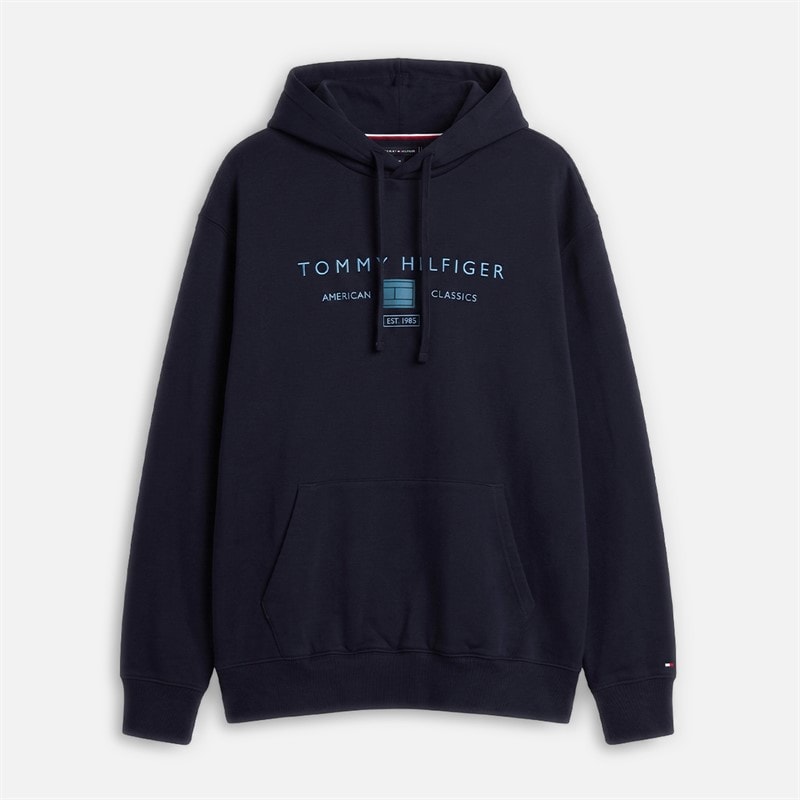 Tommy Hilfiger Mens Plus Brand Love Hoodie Desert Sky