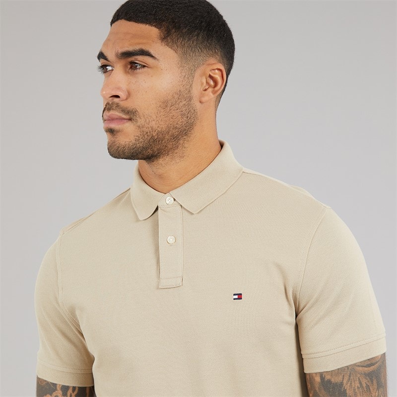 Tommy Hilfiger Mens 1985 Regular Polo Shirt Sandalwood - Image 3