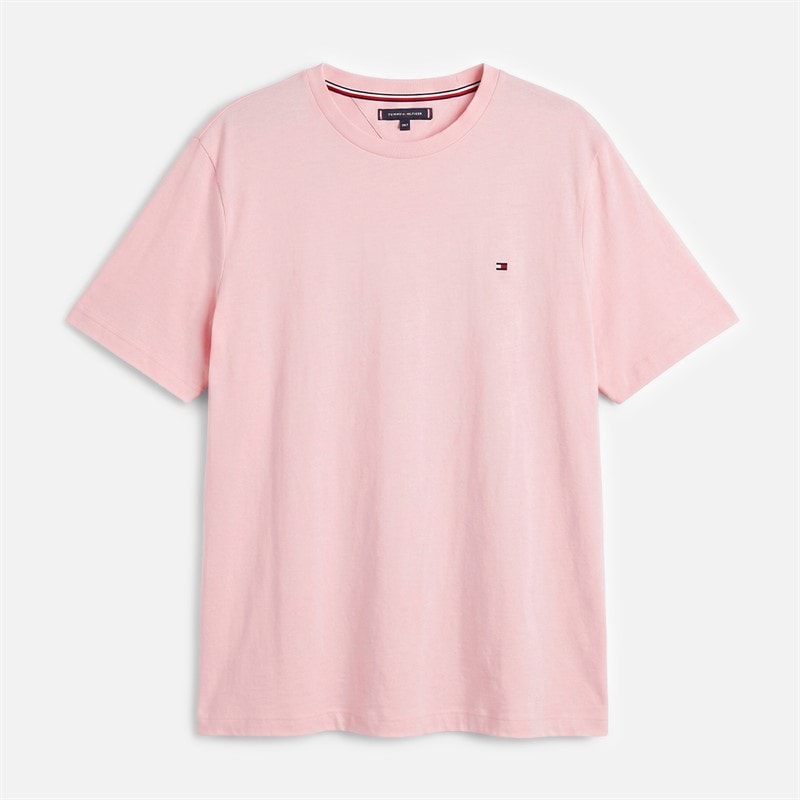 Tommy Hilfiger Mens Plus Essential Seasonal T-Shirt Pink Lily - Image 1