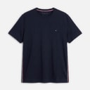 Tommy Hilfiger Mens Plus Global Stripe T-Shirt Desert Sky