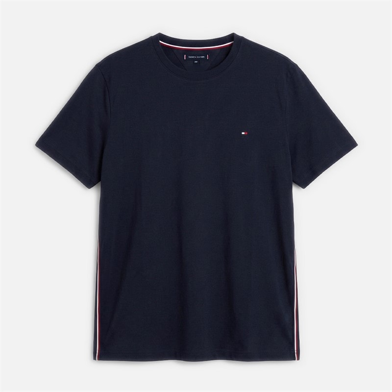 Tommy Hilfiger Mens Plus Global Stripe T-Shirt Desert Sky
