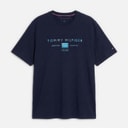 Tommy Hilfiger Mens Plus Brand Love T-Shirt Desert Sky
