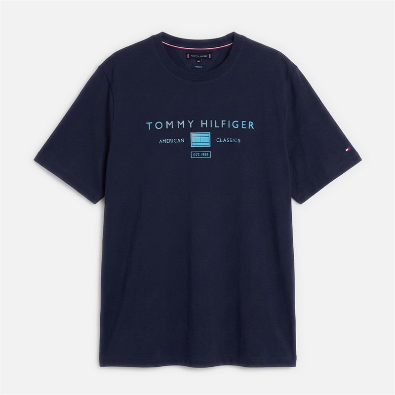 Tommy Hilfiger Mens Plus Brand Love T-Shirt Desert Sky