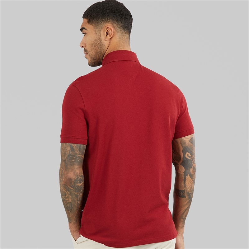 Tommy Hilfiger Mens 1985 Regular Polo Shirt Regatta Red - Image 2