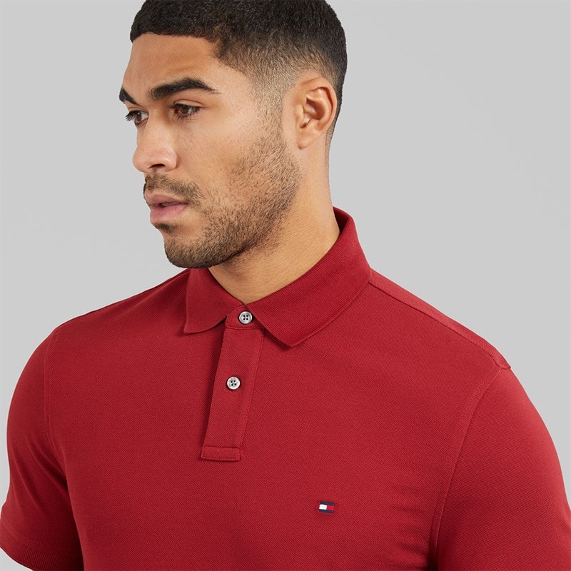 Tommy Hilfiger Mens 1985 Regular Polo Shirt Regatta Red - Image 3