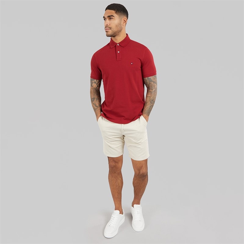 Tommy Hilfiger Mens 1985 Regular Polo Shirt Regatta Red - Image 4