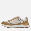 Tommy Hilfiger Womens Casual Fashion Runner Trainers Sugarcane/Safari Canvas