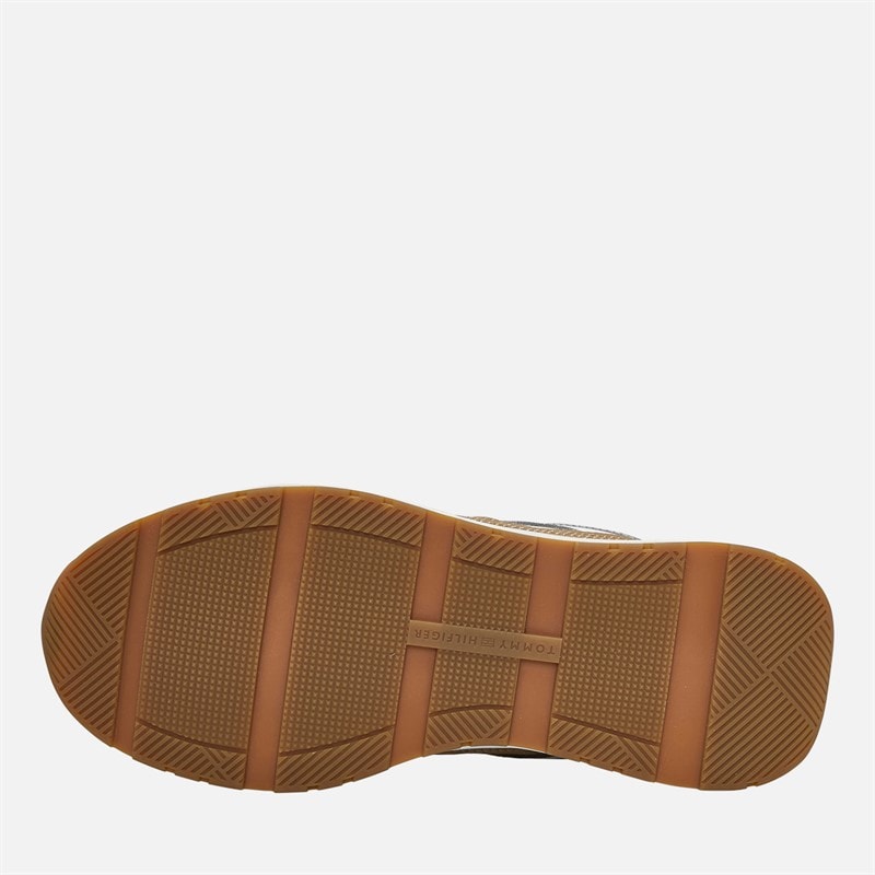 Tommy Hilfiger Womens Casual Fashion Runner Trainers Sugarcane/Safari Canvas - Image 2