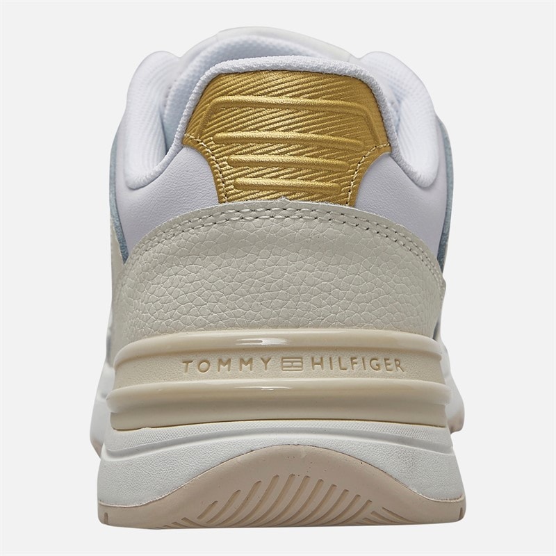 Tommy Hilfiger Womens Casual Fashion Runner Trainers White/Ivory Petal - Image 3