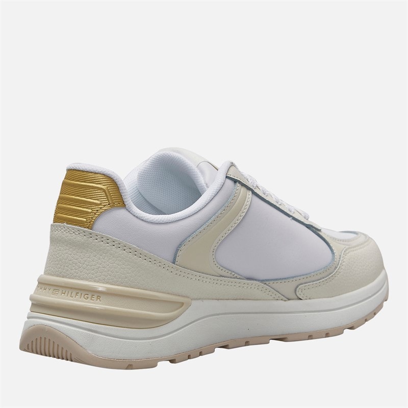 Tommy Hilfiger Womens Casual Fashion Runner Trainers White/Ivory Petal - Image 5