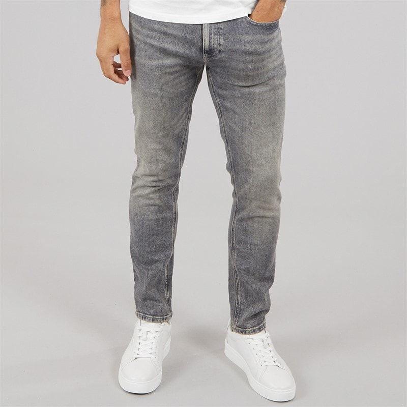 Tommy Hilfiger Mens Austin Slim Tapered Jeans Denim Black - Image 1