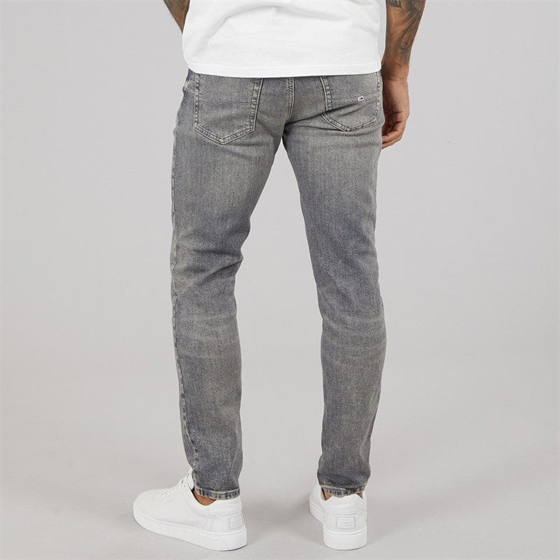 Tommy Hilfiger Mens Austin Slim Tapered Jeans Denim Black - Image 2