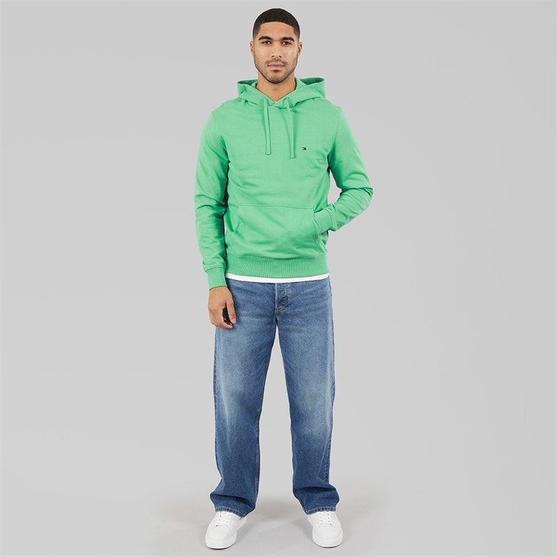 Tommy Hilfiger Mens Essential Terry Hoodie Fort Green - Image 4