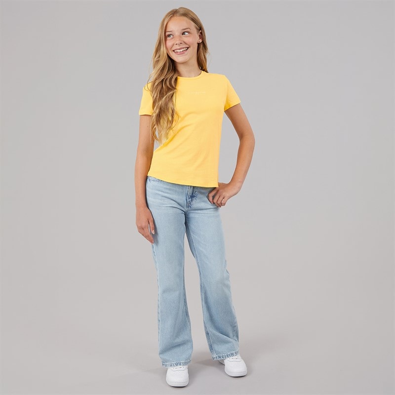 Tommy Hilfiger Girls Mini Corp T-Shirt Citronella - Image 4
