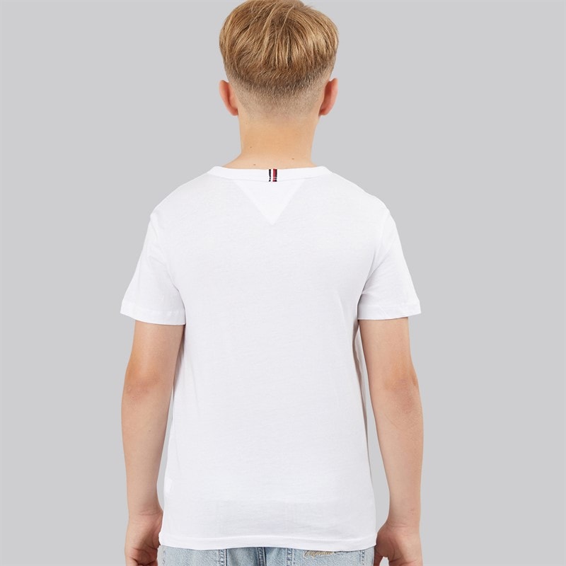 Tommy Hilfiger Boys Palm Print T-Shirt White - Image 2
