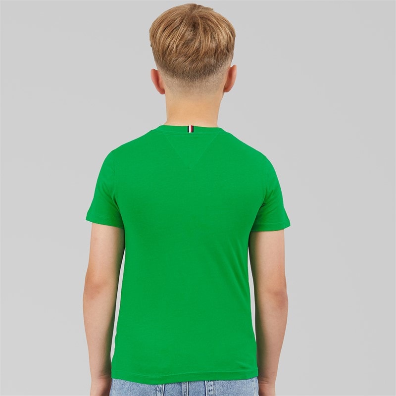 Tommy Hilfiger Boys Essential Cotton T-Shirt Radiant Green - Image 2