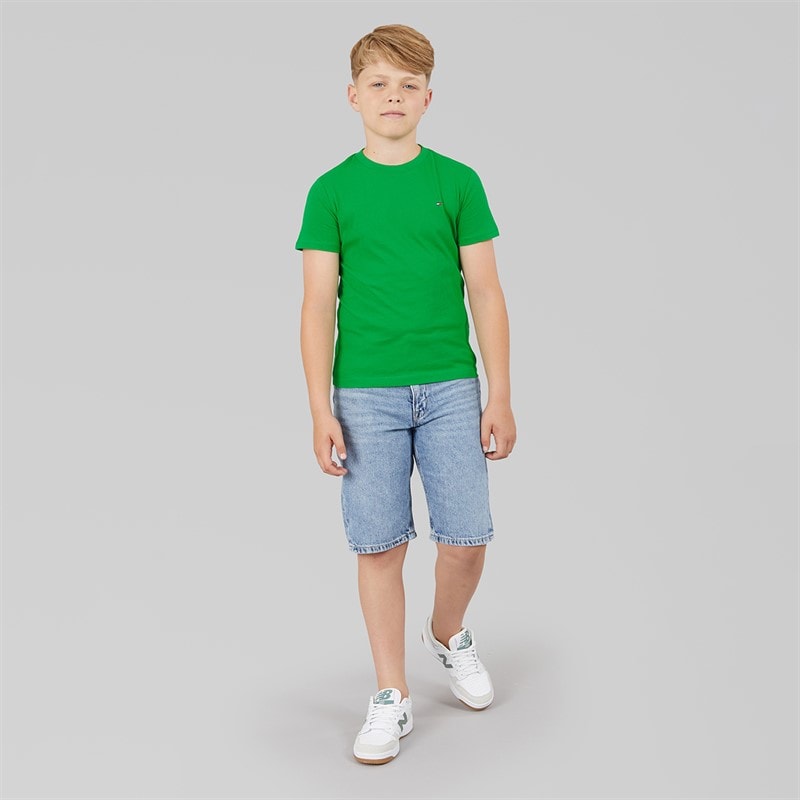 Tommy Hilfiger Boys Essential Cotton T-Shirt Radiant Green - Image 4