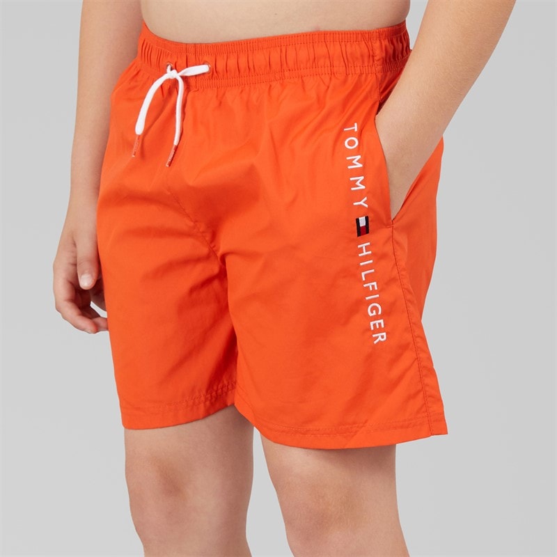 Tommy Hilfiger Boys Swim Trunks Brilliant Orange - Image 1