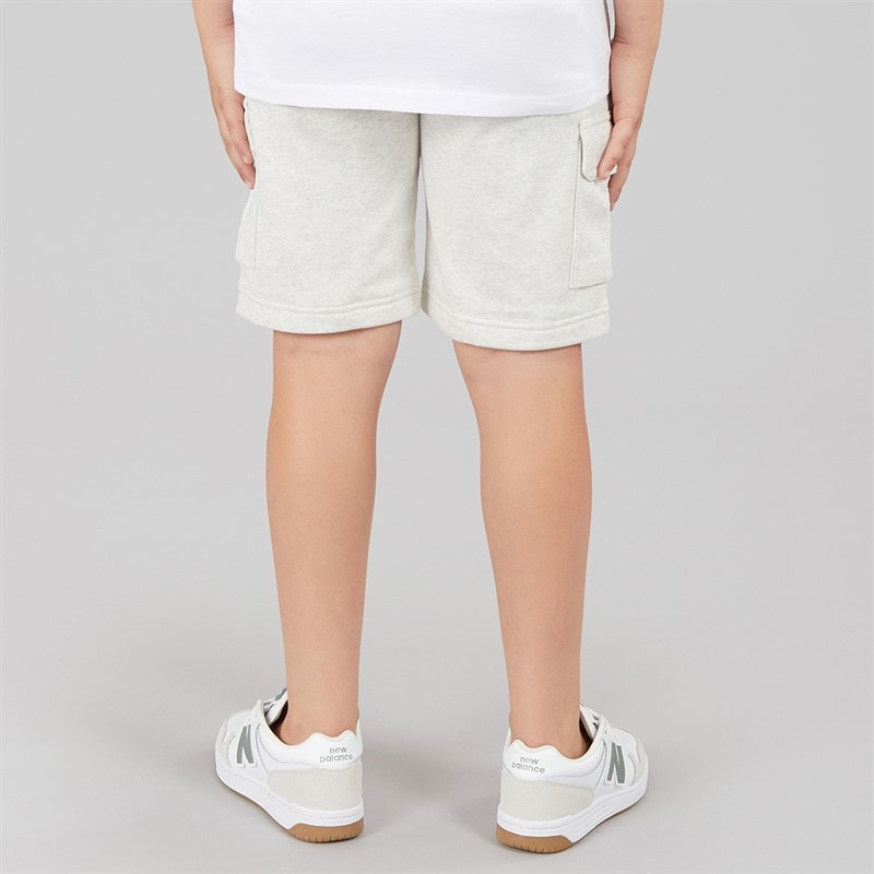 Tommy Hilfiger Boys Jersey Cargo Shorts Snow White Heather - Image 2