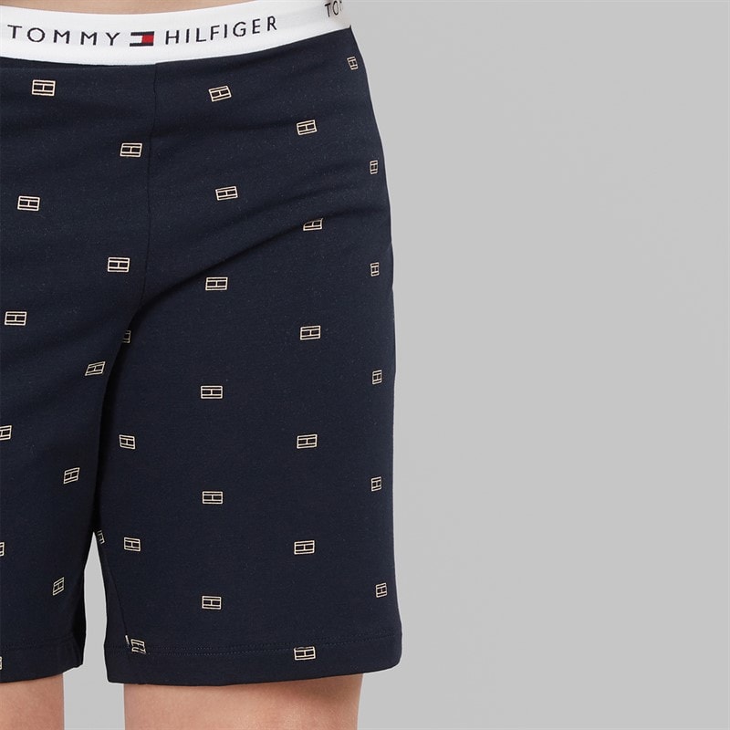 Tommy Hilfiger Boys Jersey Pyjamas White/Outline Flag Desert Sky - Image 5