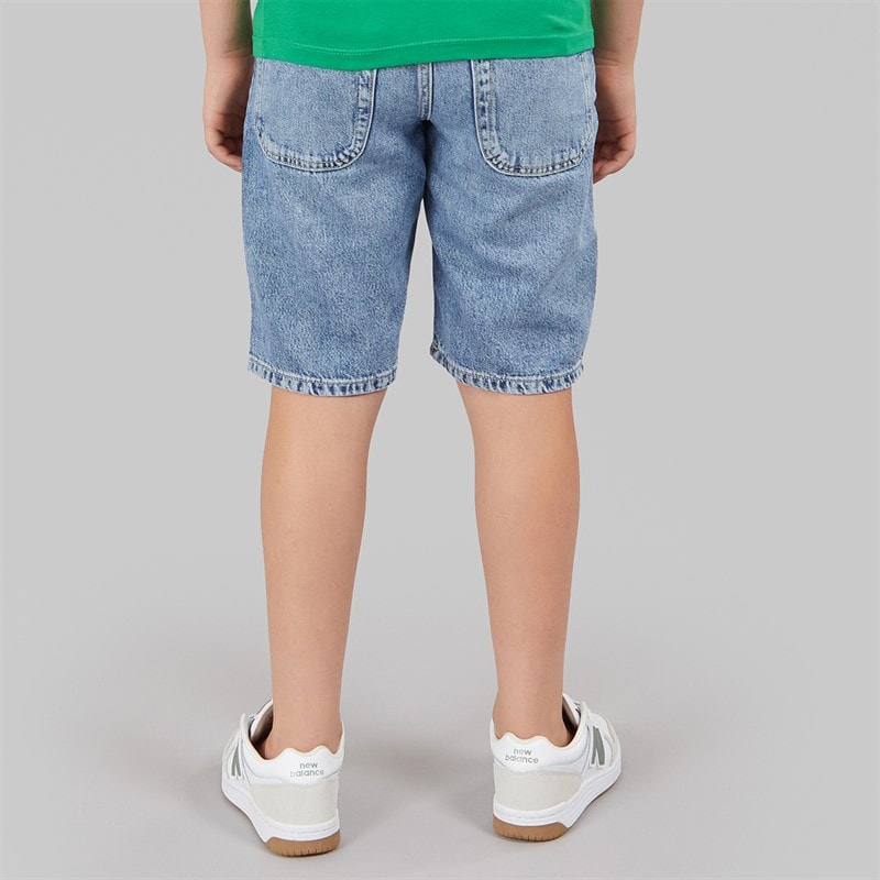 Tommy Hilfiger Boys Straight Denim Shorts Mediumused - Image 2