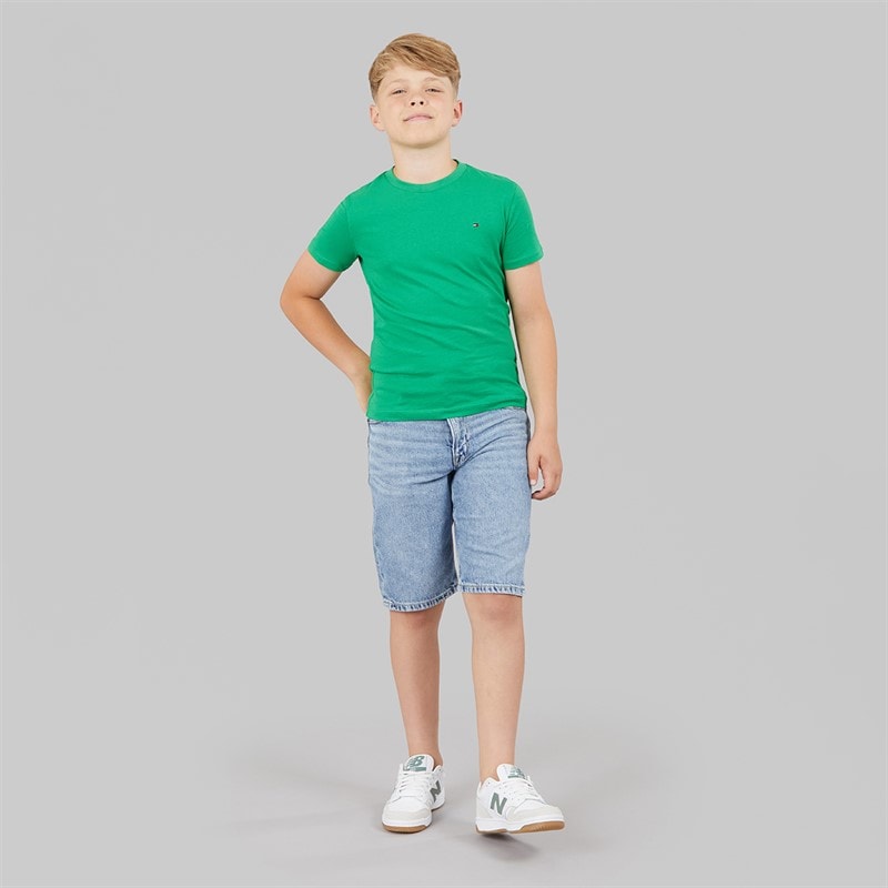 Tommy Hilfiger Boys Straight Denim Shorts Mediumused - Image 4