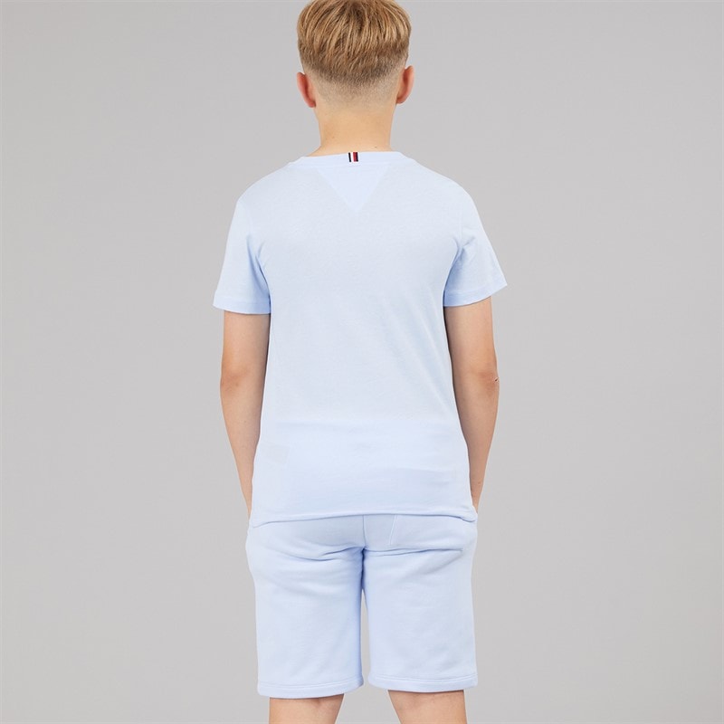 Tommy Hilfiger Boys Essential T-Shirt And Shorts Set Sweet Blue - Image 2