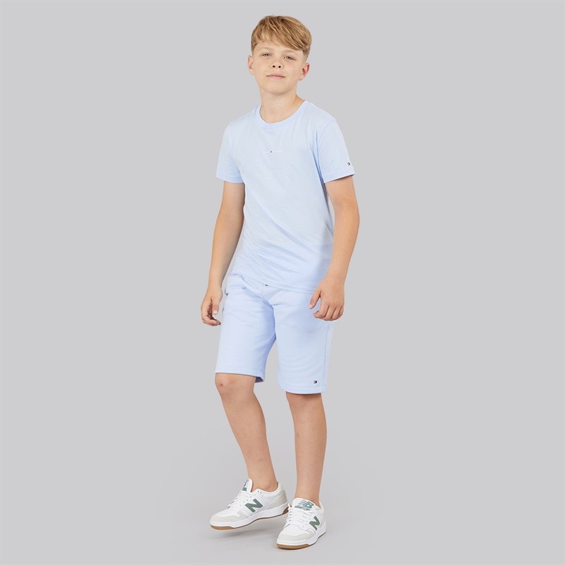 Tommy Hilfiger Boys Essential T-Shirt And Shorts Set Sweet Blue - Image 4