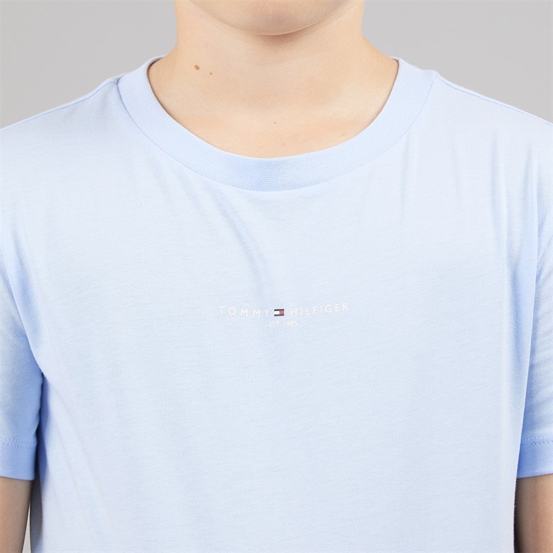 Tommy Hilfiger Boys Essential T-Shirt And Shorts Set Sweet Blue - Image 5