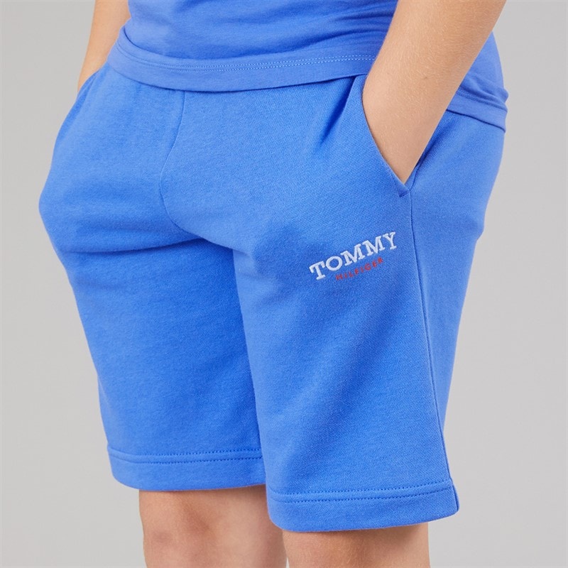 Tommy Hilfiger Boys Monotype Graphic Sweat Shorts Empire Blue - Image 3