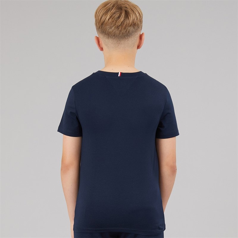 Tommy Hilfiger Boys Monogram Graphic T-Shirt Dark Night Navy - Image 3