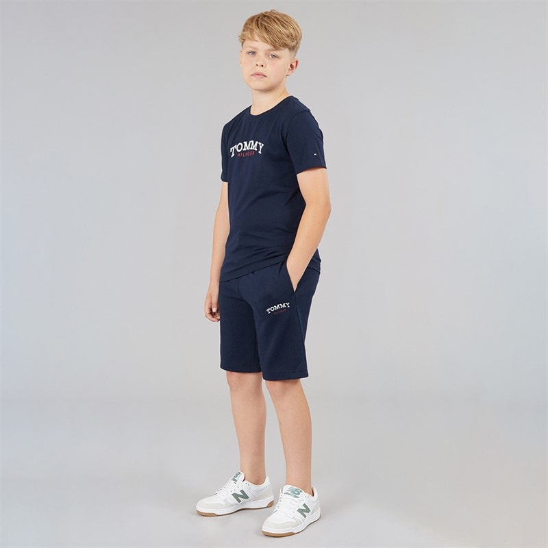 Tommy Hilfiger Boys Monogram Graphic T-Shirt Dark Night Navy - Image 4