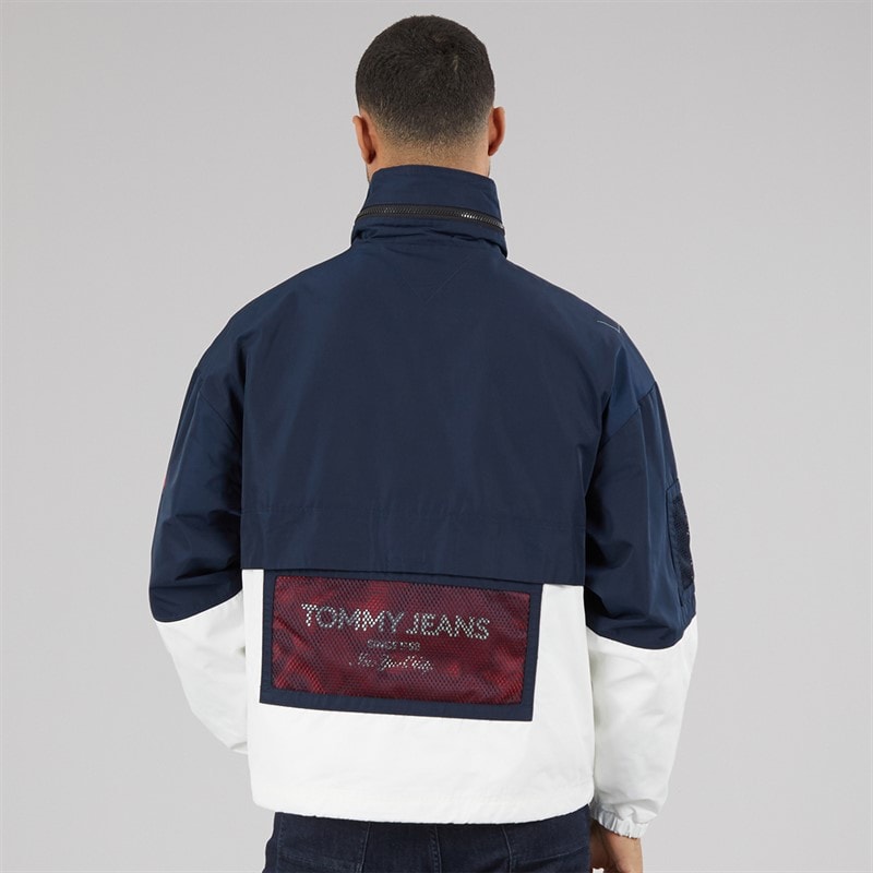 Tommy Hilfiger Mens Colorblock Windbreaker Jacket Dark Night Navy/Multi - Image 2