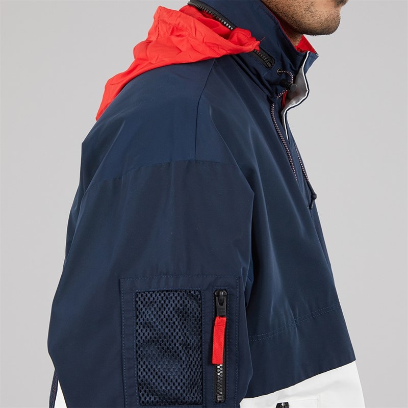 Tommy Hilfiger Mens Colorblock Windbreaker Jacket Dark Night Navy/Multi - Image 3