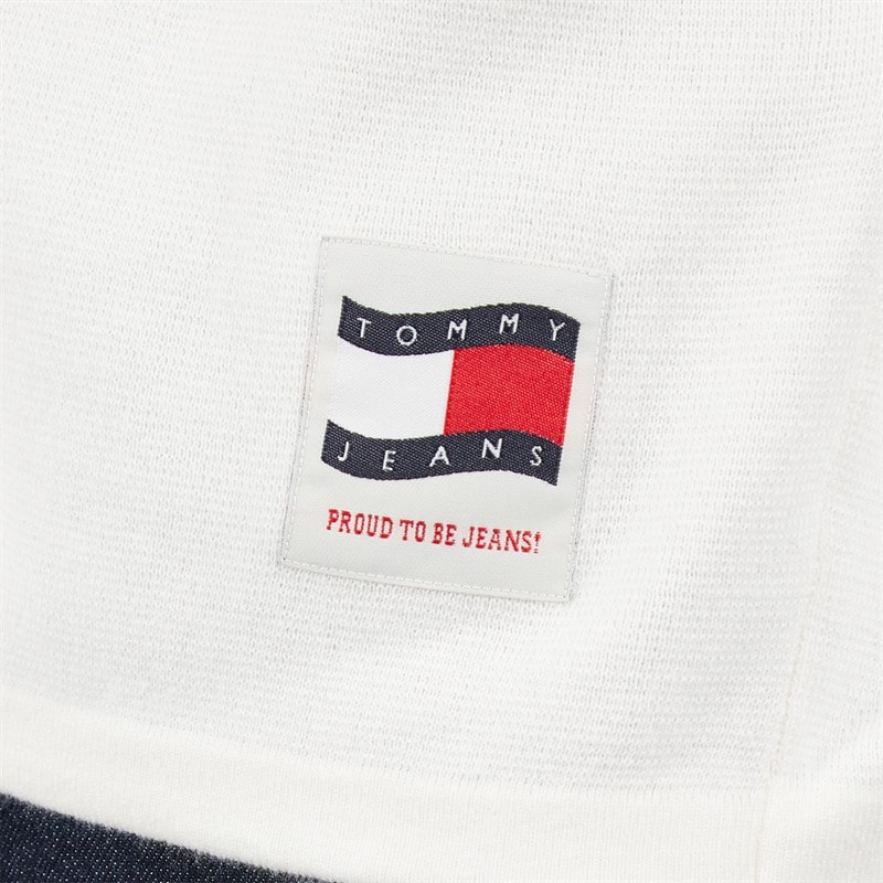 Tommy Hilfiger Mens Reg Woven Rugby Shirt Ancient White - Image 3