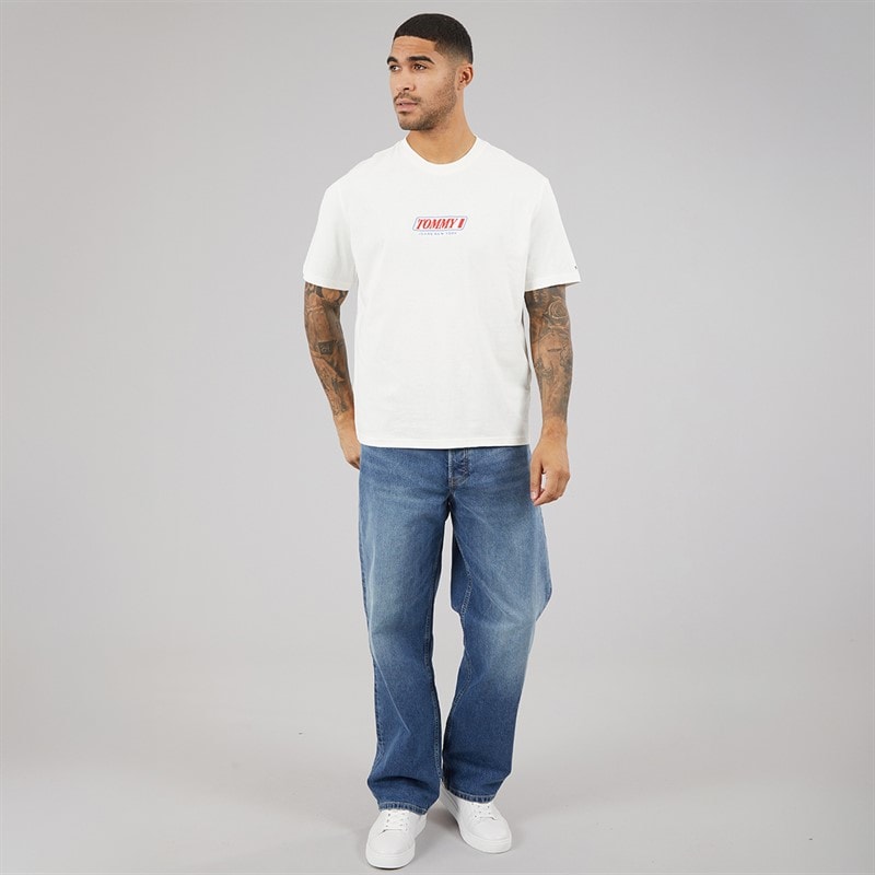 Tommy Hilfiger Mens Jaimie Loose Straight Jeans Denim Medium - Image 4