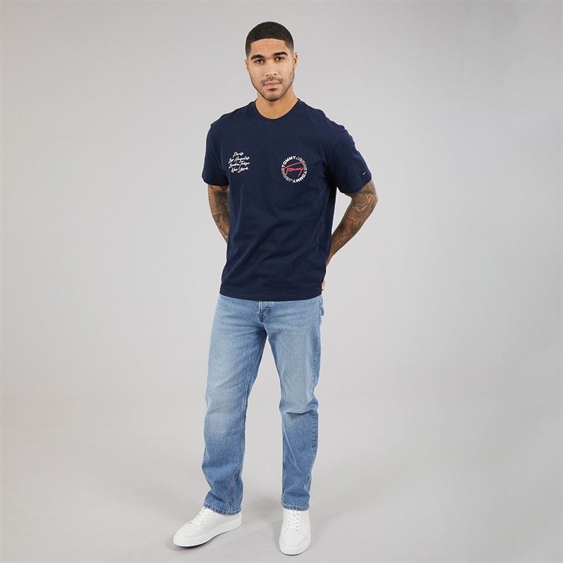 Tommy Hilfiger Mens Otis BJA138 Straight Jeans Denim Medium - Image 4
