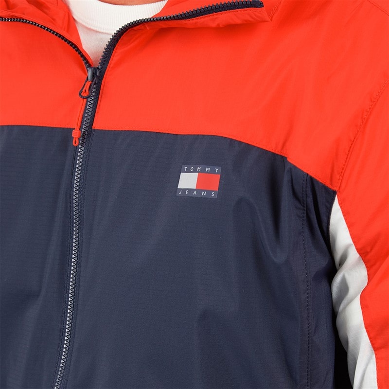Tommy Hilfiger Mens Outdoor Shell Jacket Dark Night Navy Multi - Image 3