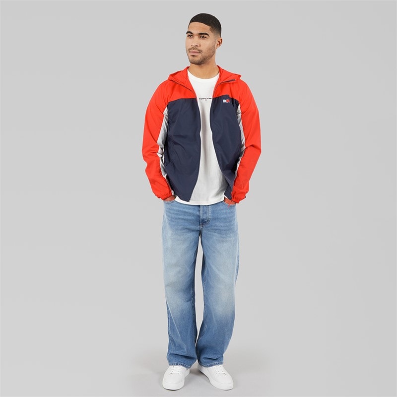 Tommy Hilfiger Mens Outdoor Shell Jacket Dark Night Navy Multi - Image 4
