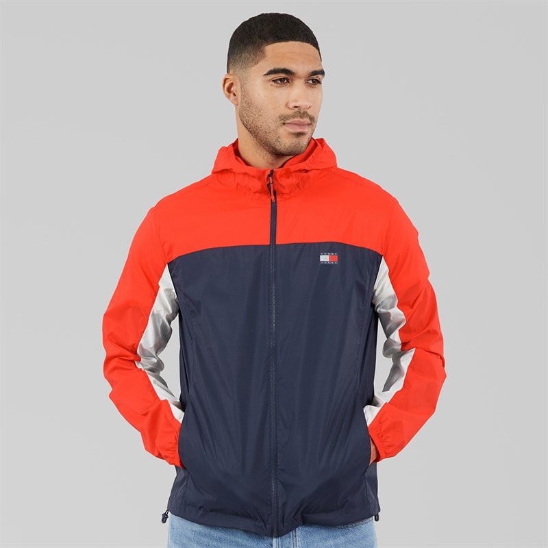 Tommy Hilfiger Mens Outdoor Shell Jacket Dark Night Navy Multi - Image 5