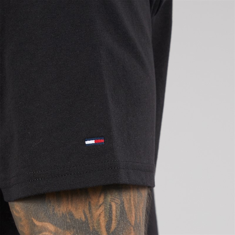 Tommy Hilfiger Mens 90S Vintage LA T-Shirt Black - Image 3