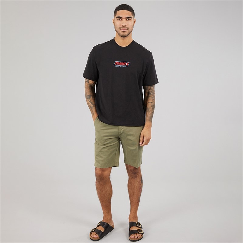 Tommy Hilfiger Mens 90S Vintage LA T-Shirt Black - Image 4